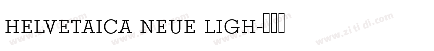 helvetaica neue ligh字体转换